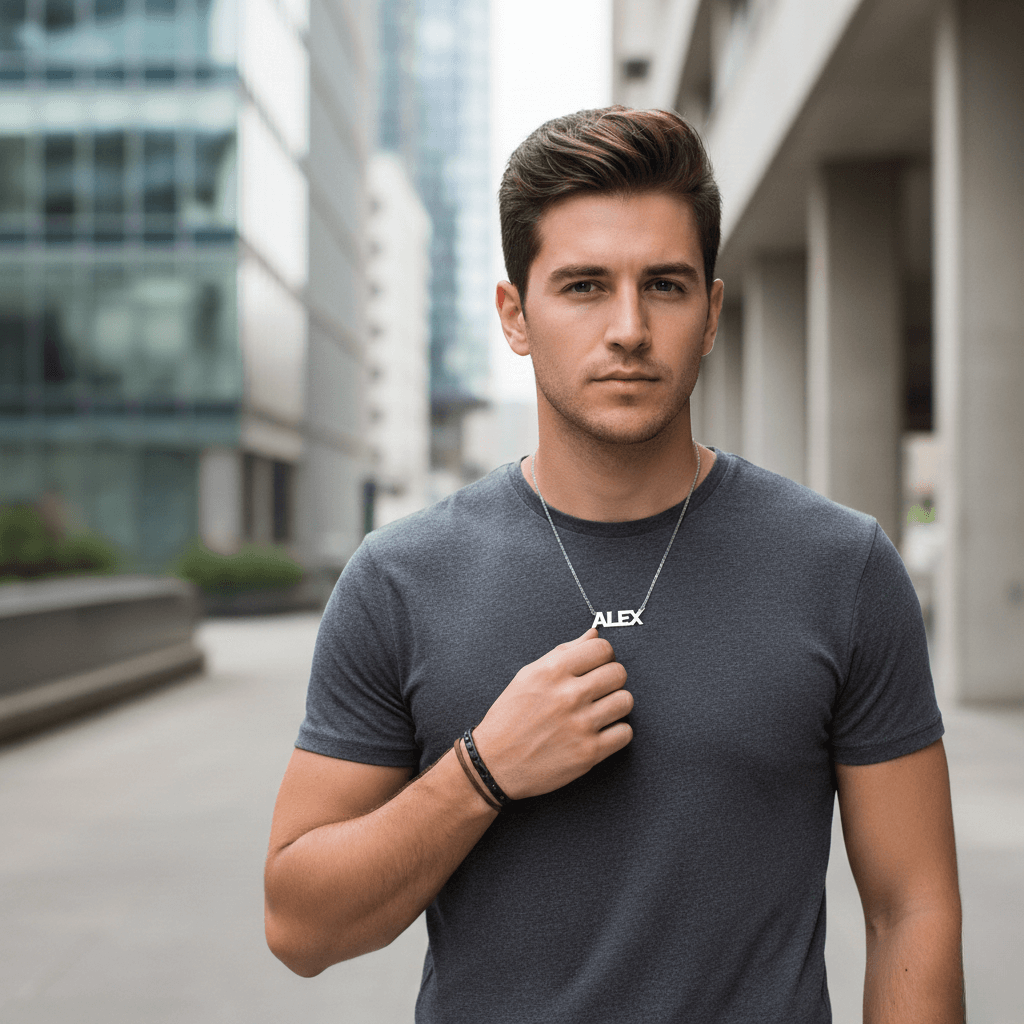 Modern Style Guide: Why a Name Necklace for Men Is the Coolest Trend Right Now